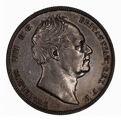 Coin - Halfcrown, William IV,  Great Britain, 1837 (Obverse)