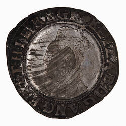 Coin - Shilling, Elizabeth I, England, Great Britain, 1592-1595 (Obverse)