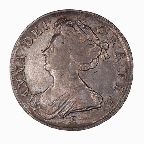 Coin - Halfcrown, Queen Anne, Great Britain, 1707 (Obverse)