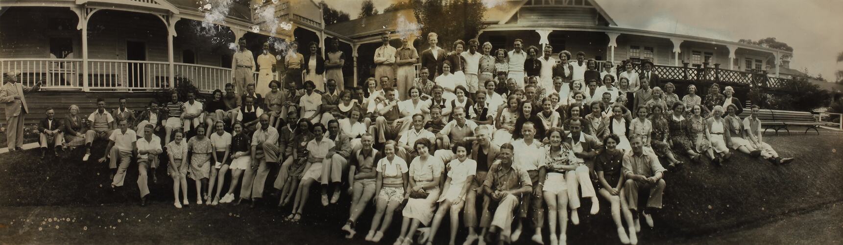 Photograph - Group Portrait, Carinya Guest House, Lorne, Victoria, circa 1930s