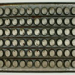 Chocolate Mould - Oval Shape, Red Tulip, Melbourne, circa 1910-1950