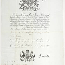 Passport - Issued to Henrietta Garbett, by United Kingdom, 1881