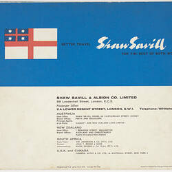 Brochure - SS Northern Star & SS Southern Cross, Shaw Savill Line, Come Aboard ...