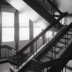 Photograph - Kodak Australasia Pty Ltd, Stairwell in Building 8, Head Office & Sales & Marketing at the Kodak Factory, Coburg, 1964