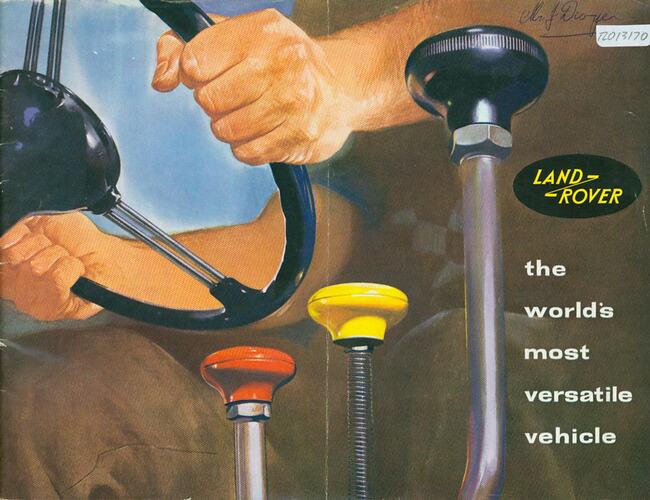 Descriptive Booklet - Rover Co., Land Rover 'The World's Most Versatile