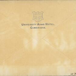 Envelope - 'University Arms Hotel, Cambridge'