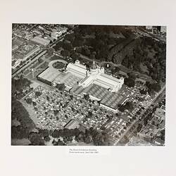 Photograph - Aerial View of the Royal Exhibition Building from North West, Melbourne, 1981