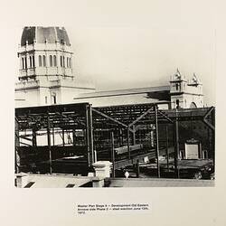 Photograph - Steel Framing for Eastern Annexe, Exhibition Building, Melbourne, 1972