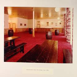 Photograph - Interior of Jika Jika Bar in Eastern Annexe, Royal Exhibition Building, Melbourne, 1983