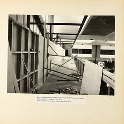 Photograph - Construction of Aerial Link to Convention Centre, Exhibition Building, Melbourne, 1977