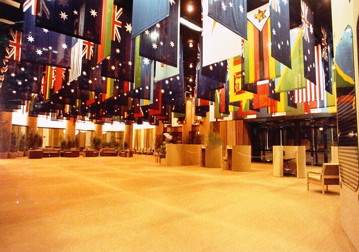Photograph - Commonwealth Heads of Government Meeting, Security and Main Lobby, Centennial Hall, Royal Exhibition Building, Melbourne, 30 Sep-7 Oct 1981