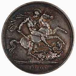 Coin - Crown, Queen Victoria, Great Britain, 1900 (Reverse)