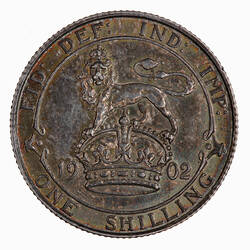 Coin - Shilling, Edward VII, England, Great Britain, 1902 (Reverse)