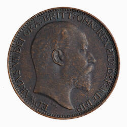 Coin - Farthing, Edward VII, Great Britain, 1904 (Obverse)