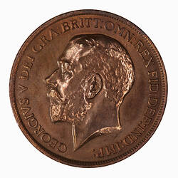 Coin - Penny, George V, Great Britain, 1911 (Obverse)