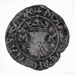 Coin - Bawbee, Mary, Scotland, 1542-1558 (Obverse)