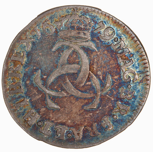 Coin - Threepence, Charles II, Great Britain, 1679 (Obverse)