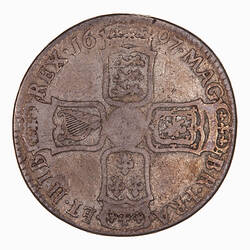 Coin - Halfcrown, William III, Great Britain, 1697 (Reverse)