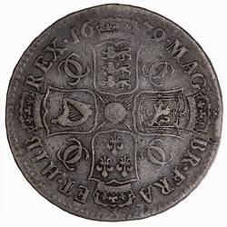 Coin - Halfcrown, Charles II, Great Britain, 1679 (Reverse)