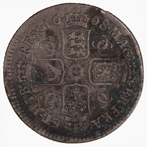 Coin - Shilling, Charles II, Great Britain, 1668 (Reverse)