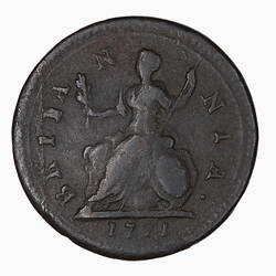 Coin - Farthing, George I, Great Britain, 1721 (Reverse)