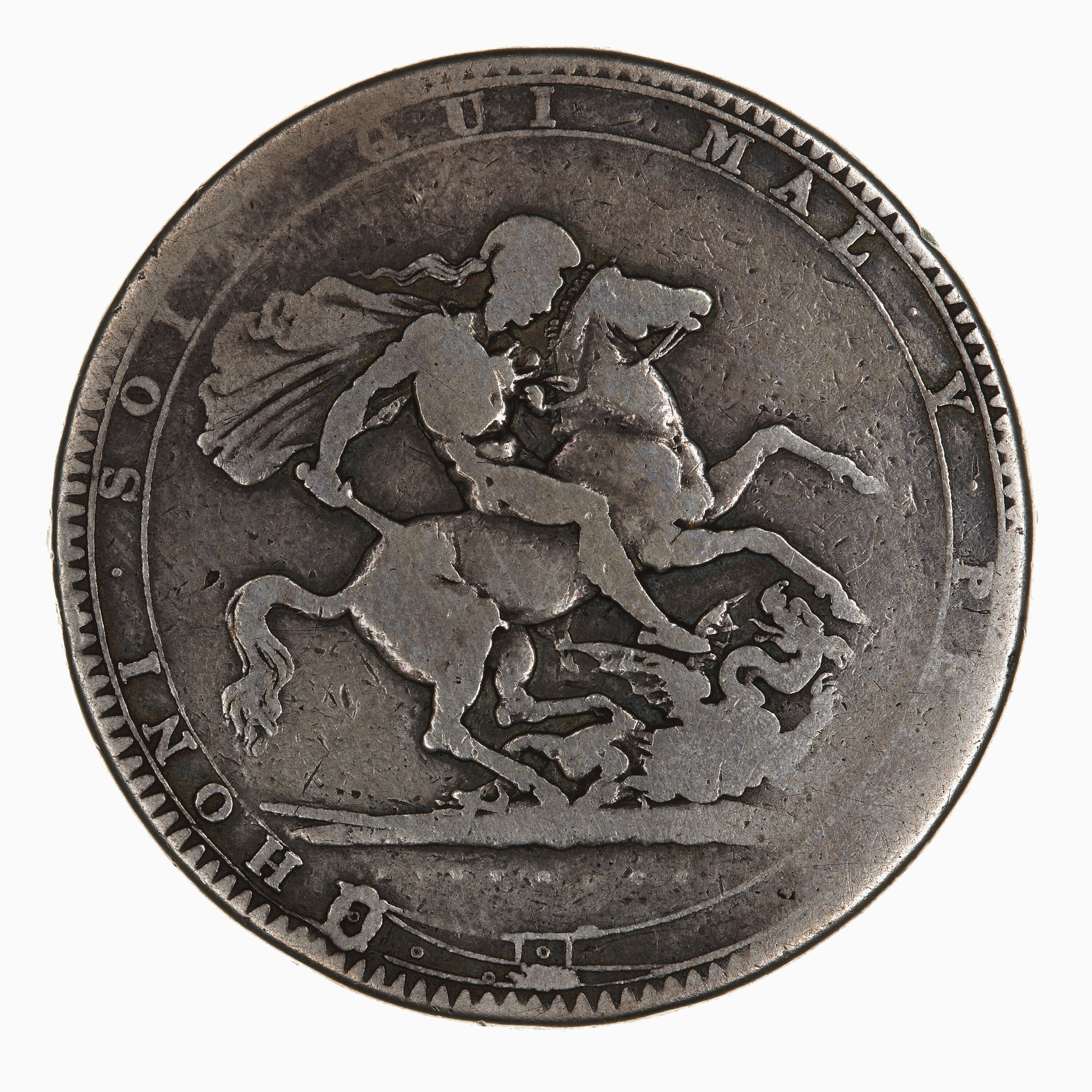 【ラスト1点】英国　洋書　Crown & Sceptre Coin - Crown, George III, Great Britain, 1818-1819