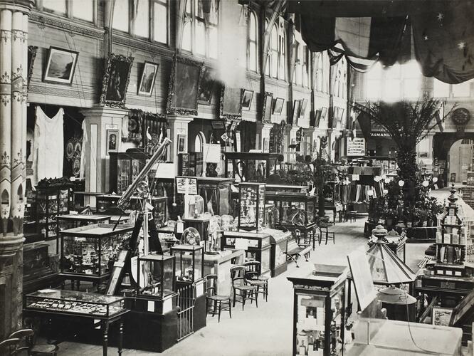 Photograph - Industrial and Technological Museum, Intercolonial Exhibition, Melbourne, Victoria, November 1875
