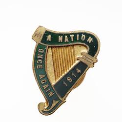 Badge - Commemorative, Australian Hibernian Society, Australia, 1914