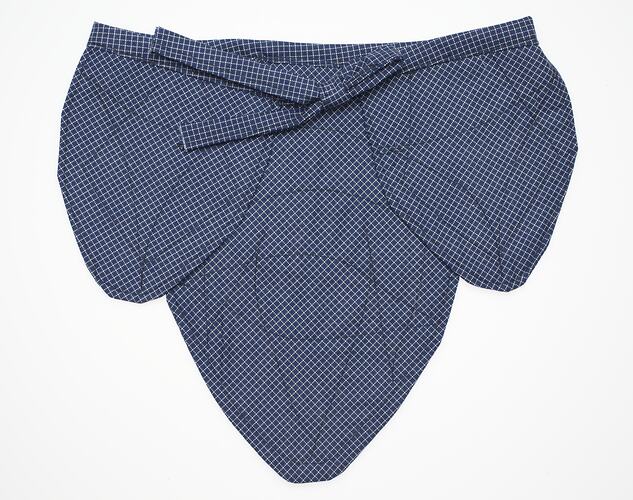 Blue checked loin cloth for African women
