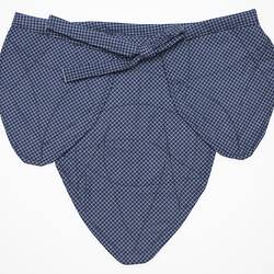 Blue checked loin cloth for African women