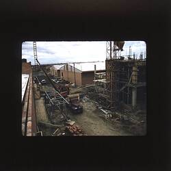 Slide - Kodak, Buildings Under Construction, Coburg, 1958