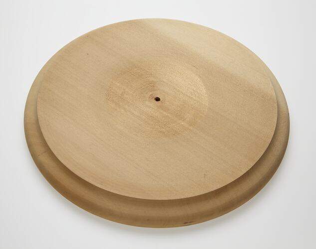 Wooden Base - Adolph Bruhn & Son, Circular, circa 1970s-1980s