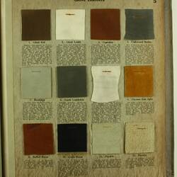 Leather Specimen Book - Pfister & Vogel, Milwaukee, Wisconsin, 1917