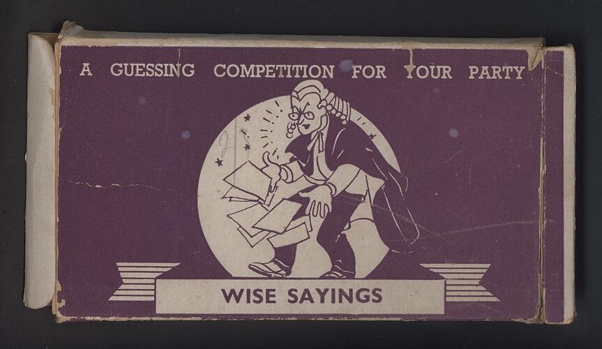 Game - 'Wise Sayings', Guessing Competition for Parties, New Sunny South Series no.1