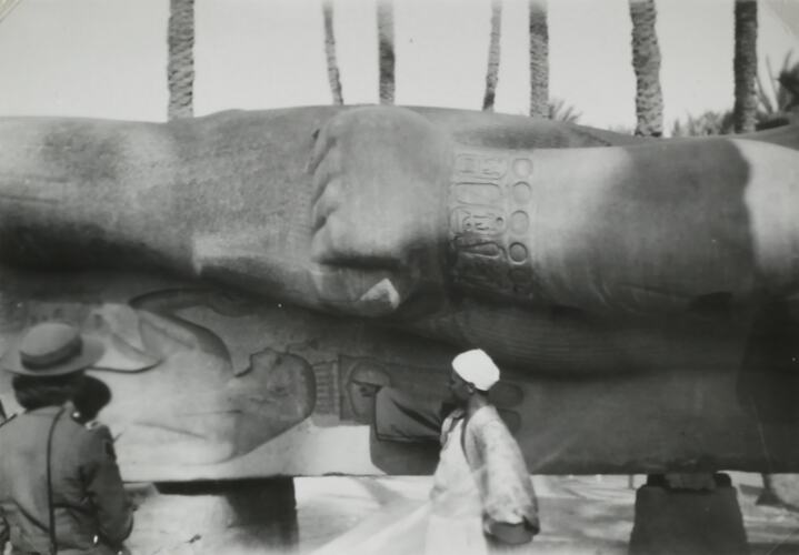 Photograph - Statue of Ramesses, Memphis, Egypt, World War II, 1939-1943