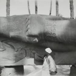 Photograph - Statue of Ramesses, Memphis, Egypt, World War II, 1939-1943