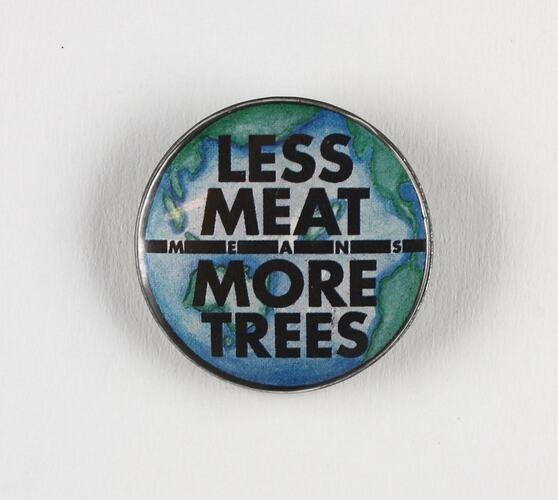 Badge - Less Meat Means More Trees