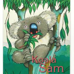 Cover of Koala Sam book with coloured picture.