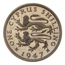 Proof Coin - 1 Shilling, Cyprus, 1947