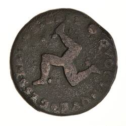 Coin - 1 Penny, Isle of Man, 1709