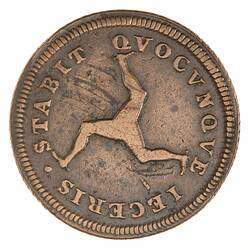 Coin - 1/2 Penny, Isle of Man, 1786