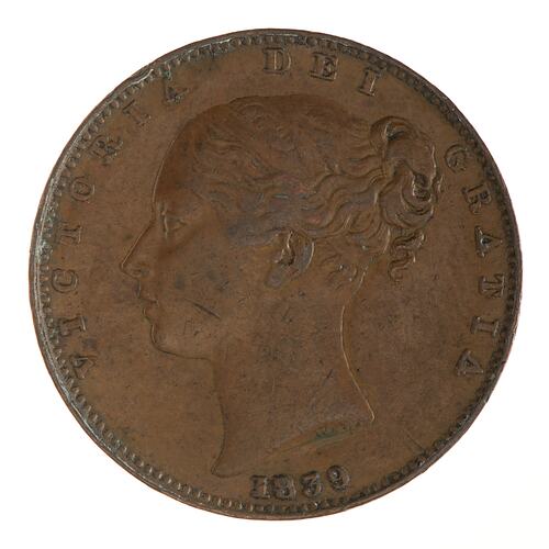 Coin - Farthing, Isle of Man, 1839