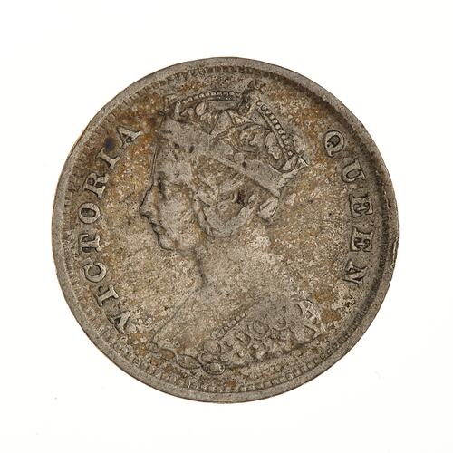 Coin - 10 Cents, Hong Kong, 1901