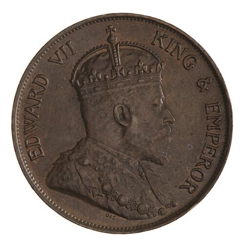 Coin - 1 Cent, Hong Kong, 1904