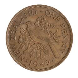 Coin - 1 Penny, New Zealand, 1942