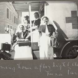 World War I, Group Portrait of Nurses & Soldier, Egypt, 1915-1917