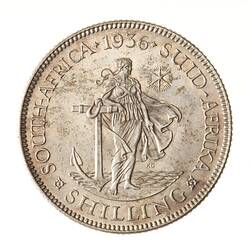 Coin - 1 Shilling, South Africa, 1936