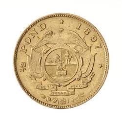 Coin - 1/2 Pond, South Africa, 1897
