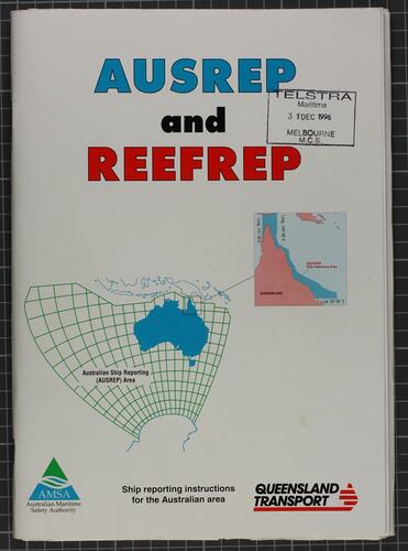 Instruction Booklet - Ausrep and Reefrep, Melbourne Coastal Radio Station, 1996