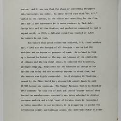 Manuscript - Marjory McKay, 'Cecil McKay, It Wasn't All Sunshine', circa 1974